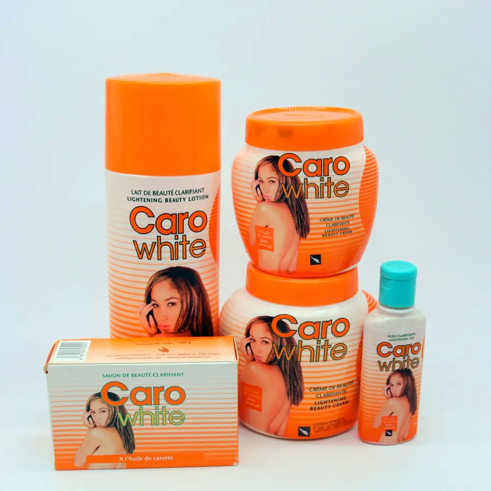Caro White Set, Lightening Beauty Cream, Soap, Oil, Lotion (Select option)