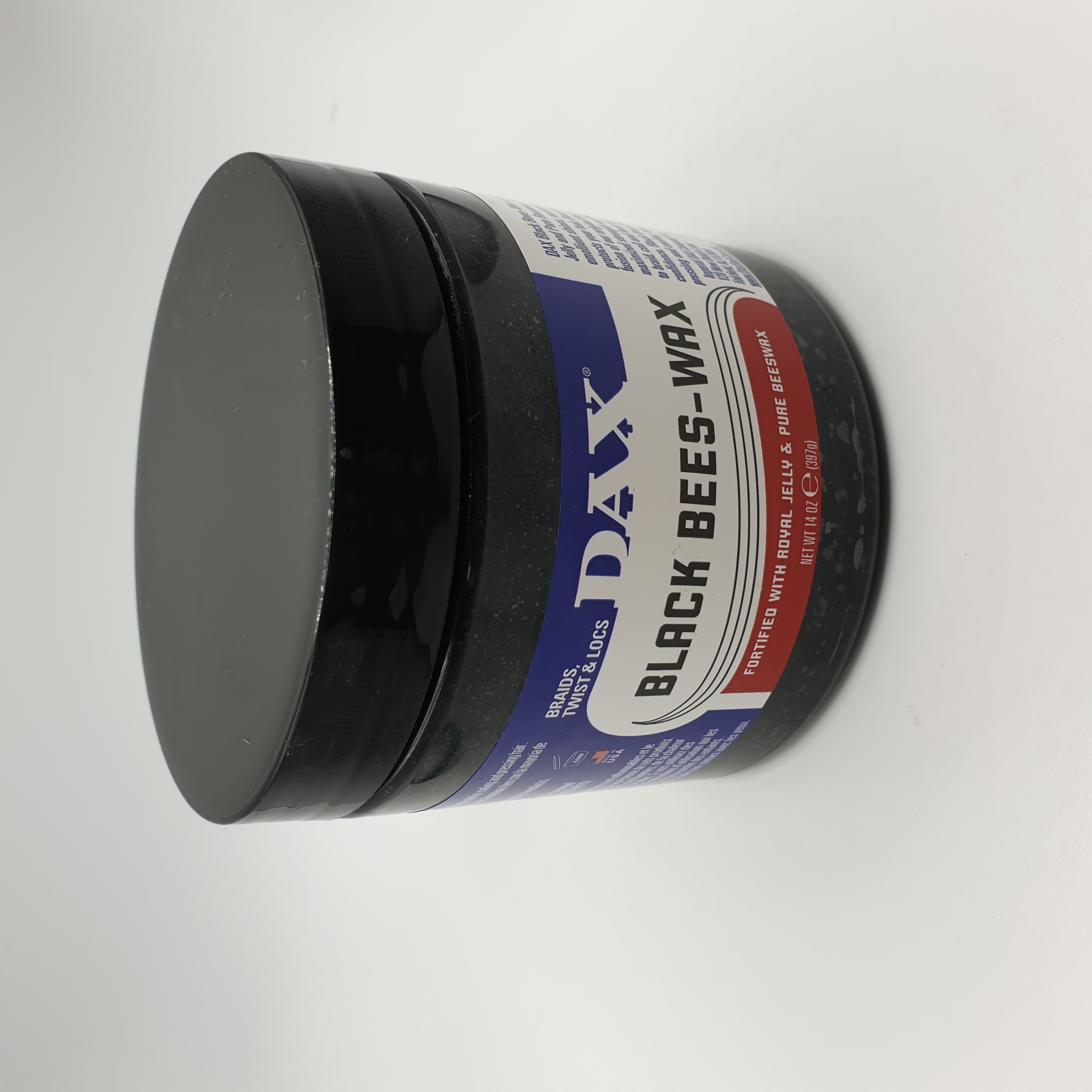 Dax Black Bees Wax for Braids, Twist & Locs, Jelly Pure Beewax 397g/14oz