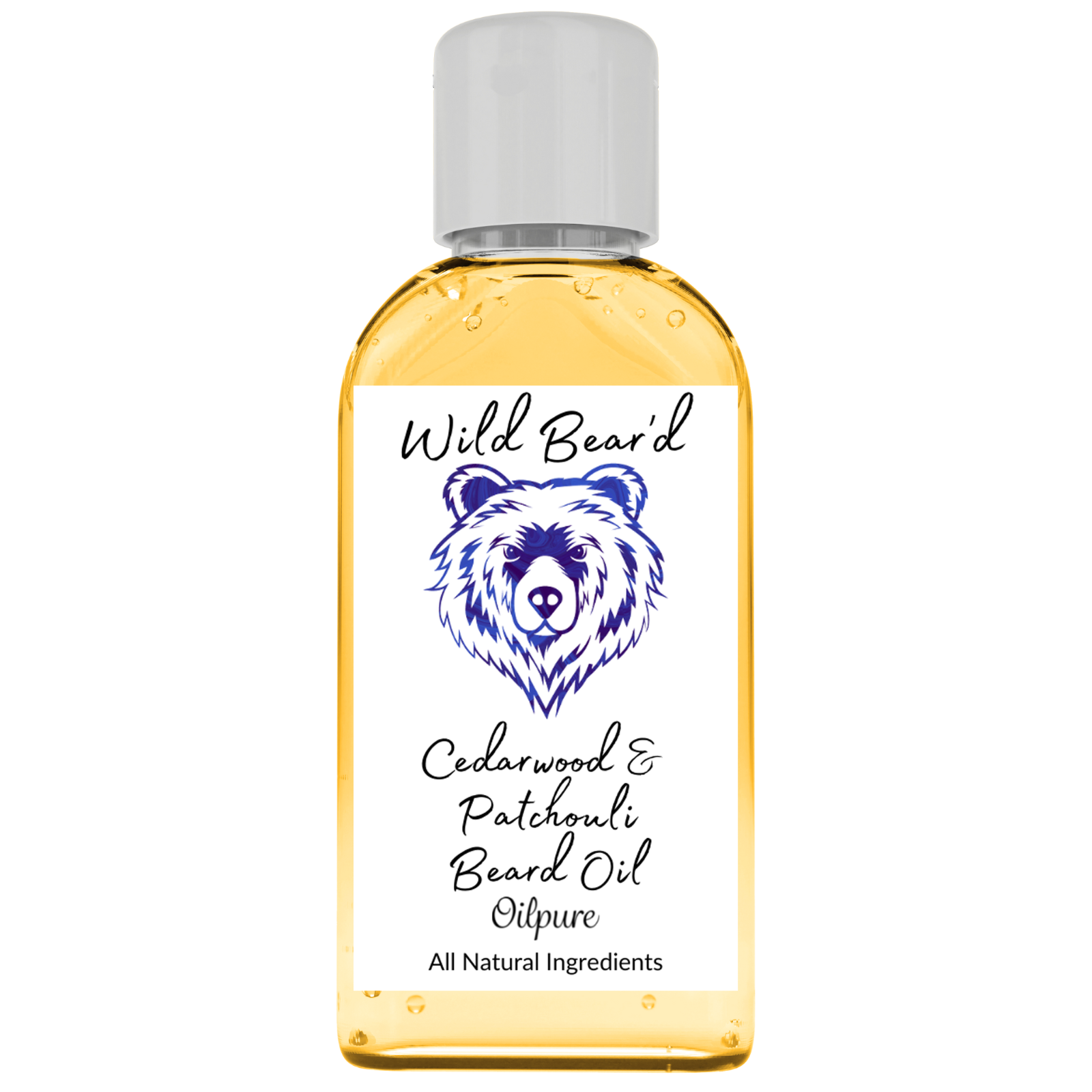 Cedarwood & Patchouli Beard Oil Hair natural balm men's gift facial shaving 50ml