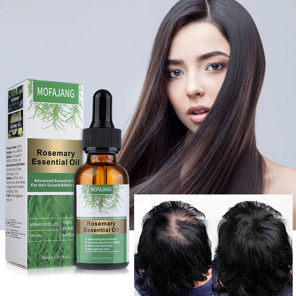 Organic Oil For Hair Growth Rosemary Essential 100% Natural Nourishes Hair