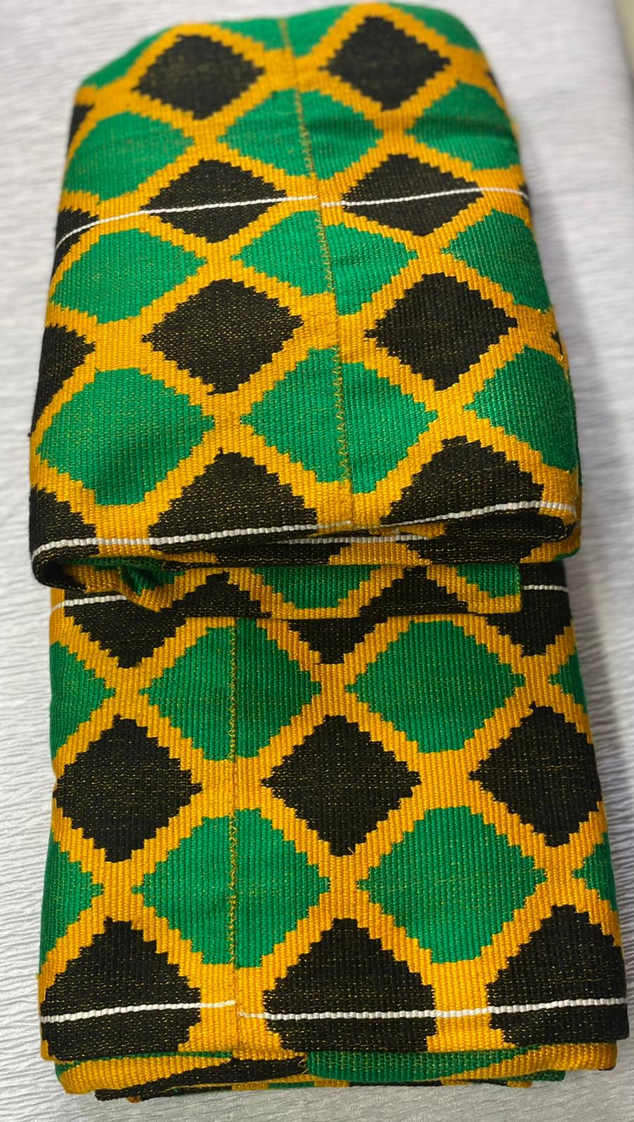 Handwoven Kente Cloth Jamaican Style Authentic