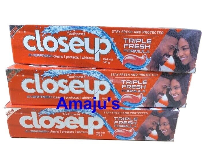 Closeup deep Triple Fresh Formula toothpaste - 3 x 130g