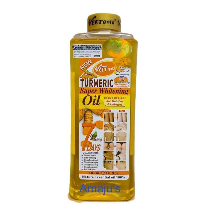 Veetgold Turmeric Super Whitening Oil - 500ml